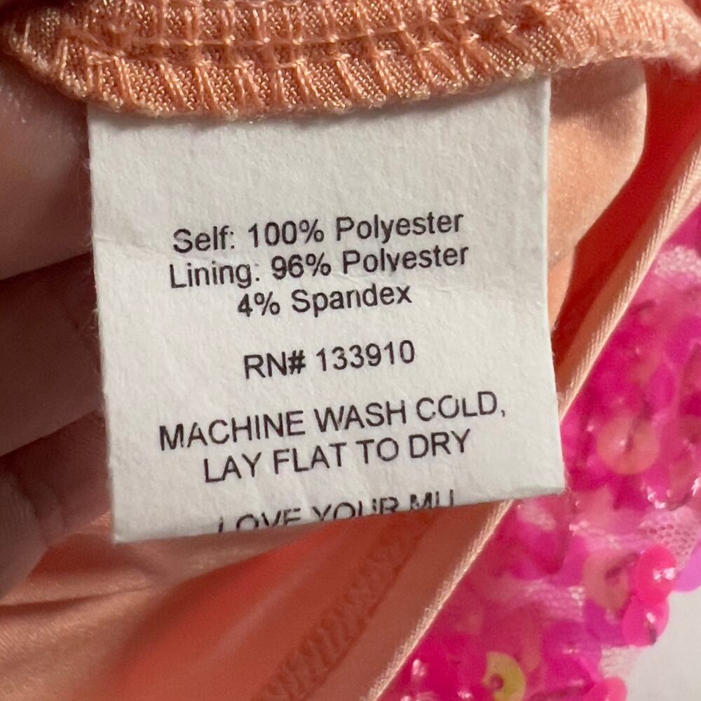 Show Me Your Mumu XS NEW On My Way Dress Strapless Pink Sequins Party - Picture 10 of 12